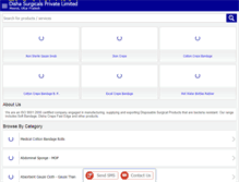 Tablet Screenshot of dishasurgicals.com